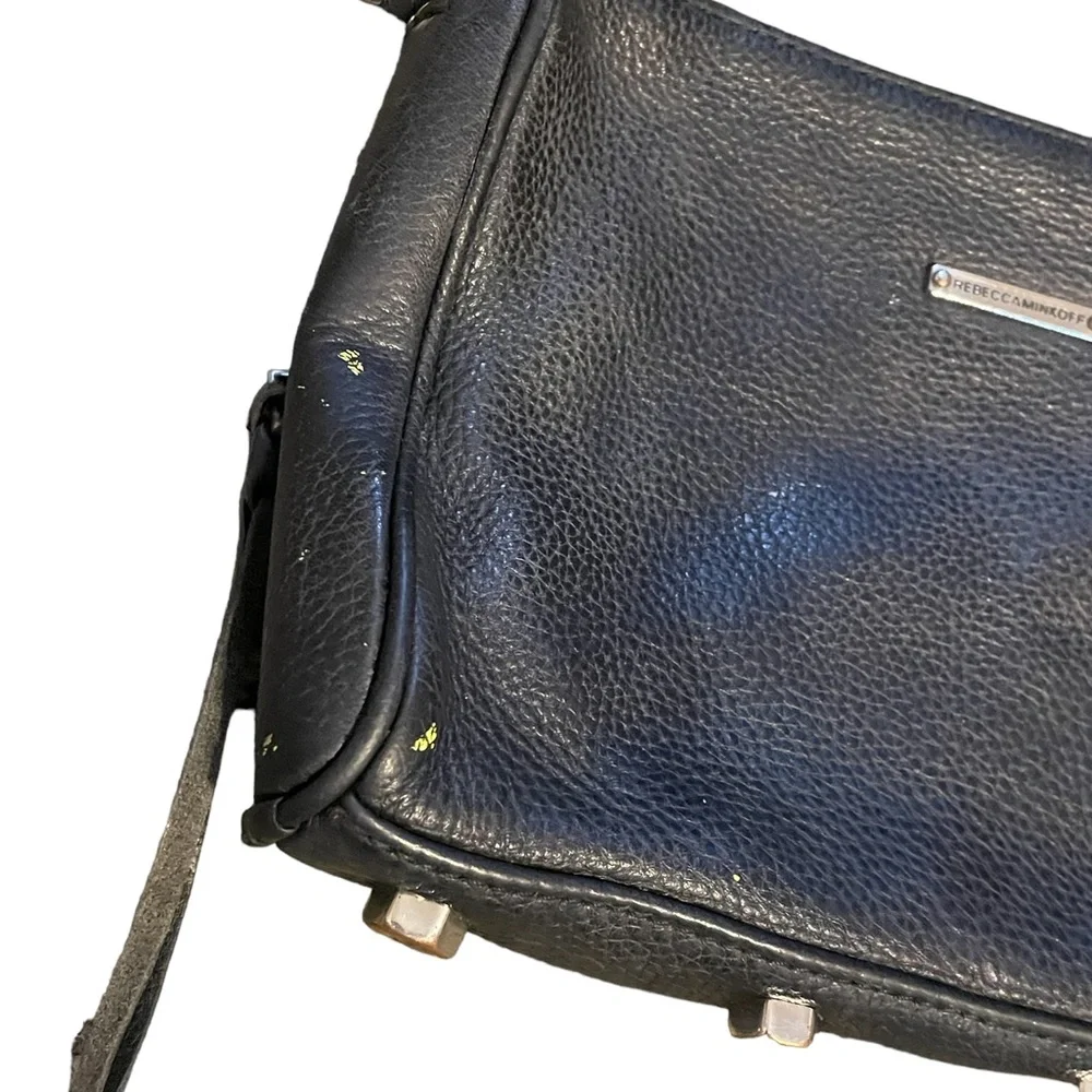 Rebecca Minkoff 3 Zip Cross-body Bag,‎ Black, GUC